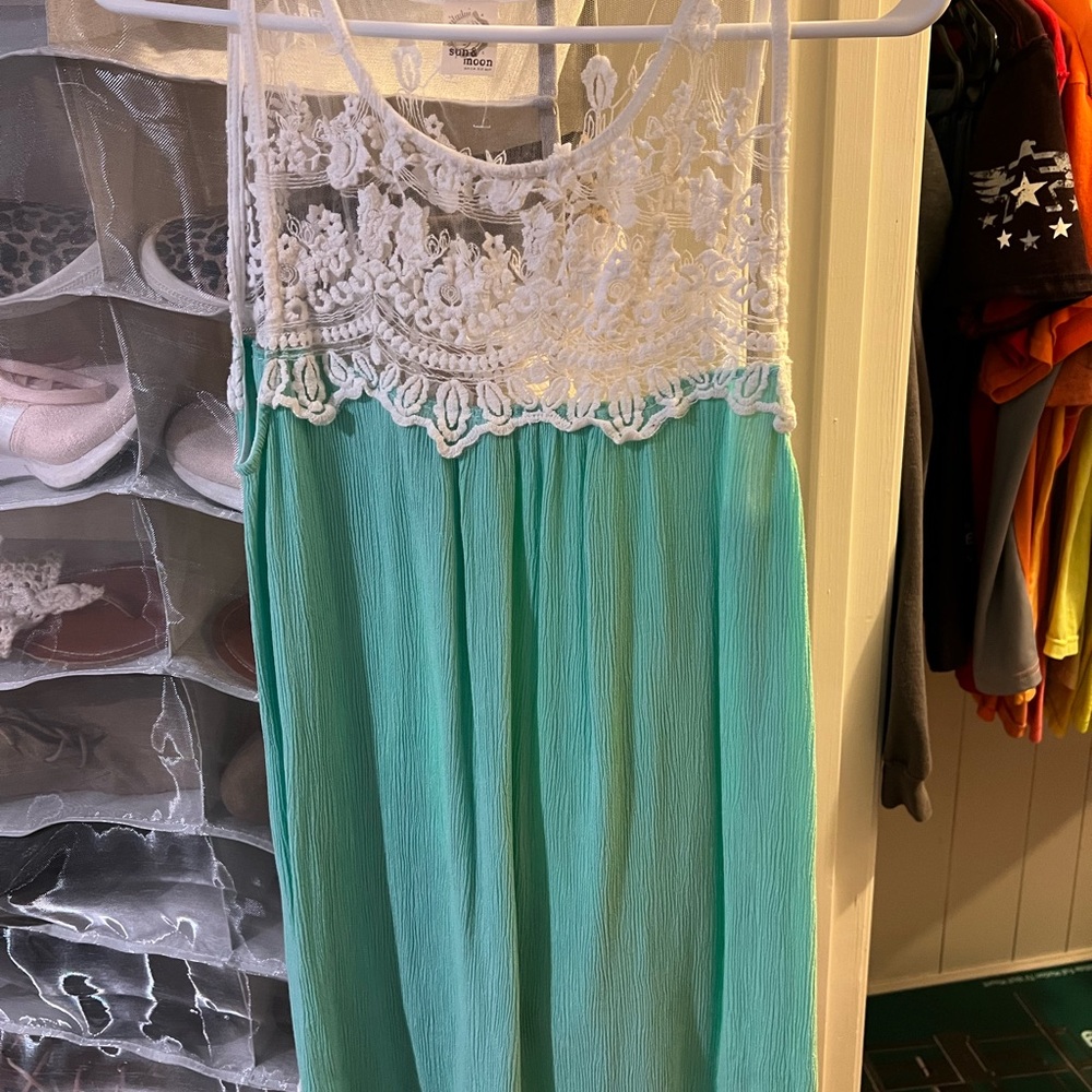 teal dress